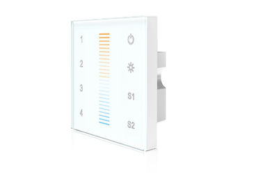 Muti - Zone DMX512 Dimmer LED Light Controller With High Sensitive Glass Touch Panel